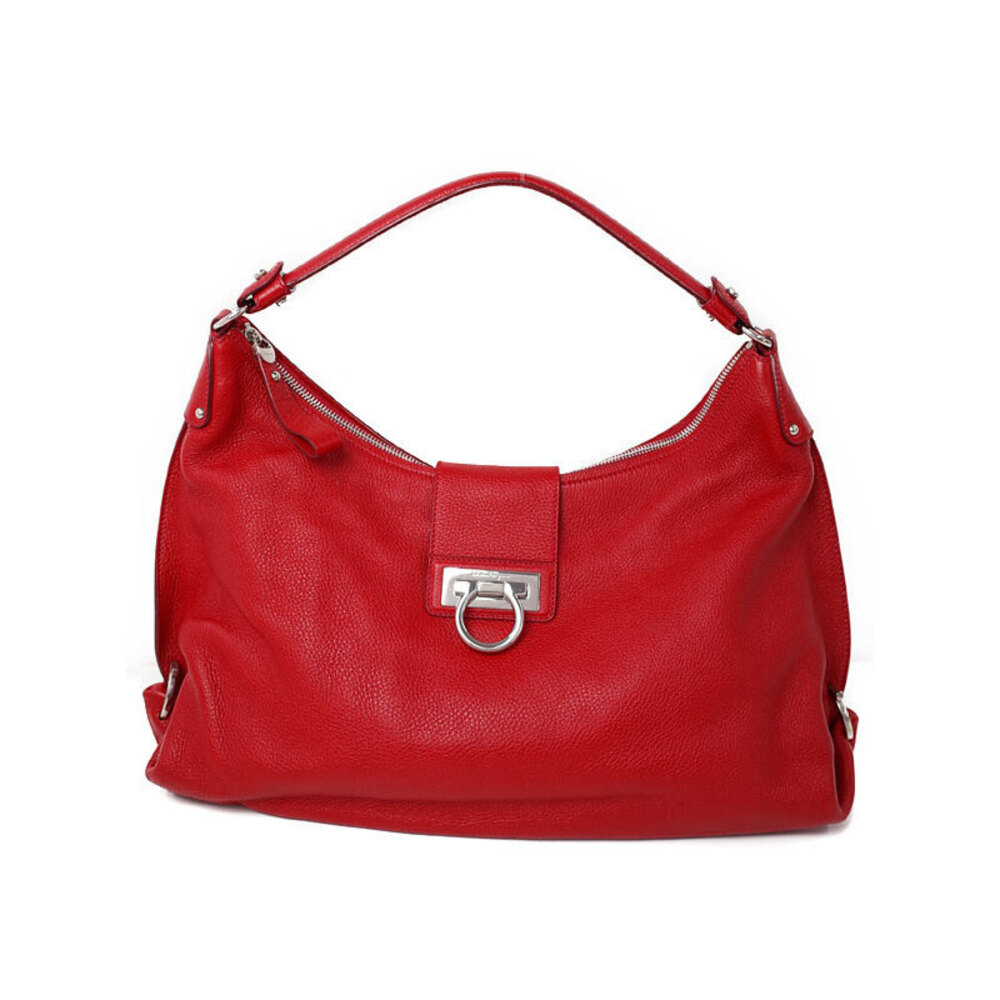 Salvatore Ferragamo Gancini One Shoulder Hobo Bag Shoulder